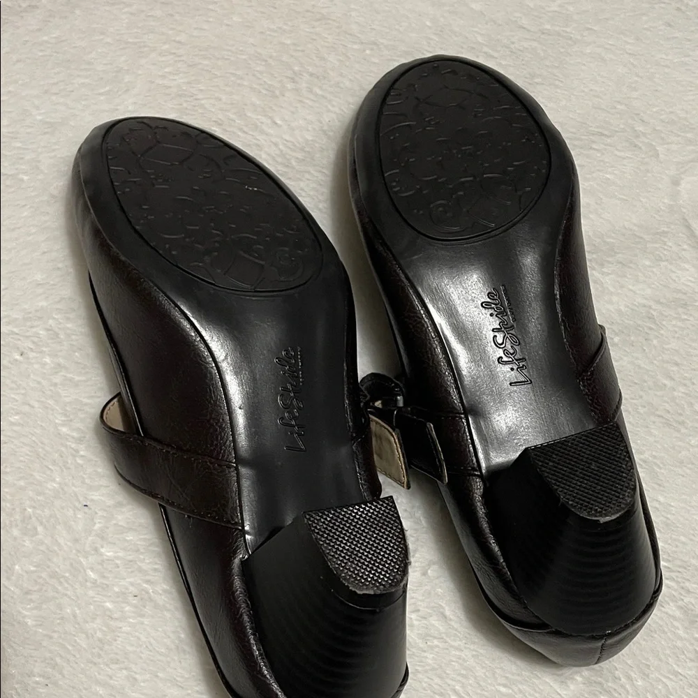 LifeStride Brown Mary Jane Heels Low Heel Pump Sz 5.5M - Picture 6 of 11